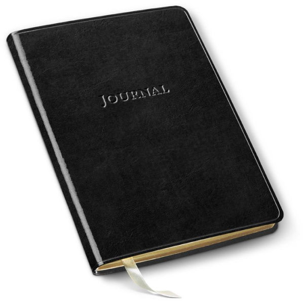 Black Bonded Leather Flexi Journal 8