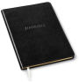 Black Bonded Leather Large Flexi Journal 9.75