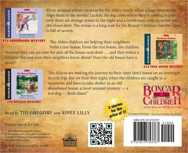 The Boxcar Children Collection Volume 5: Snowbound Mystery, Tree House Bicycle Mystery