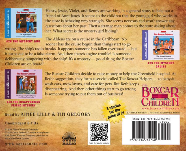 The Boxcar Children Collection Volume 10: The Mystery Girl, The Mystery Cruise, The Disappearing Friend Mystery