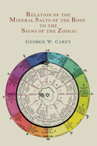 Title: Relation of the Mineral Salts of the Body to the Signs of the Zodiac, Author: George W. Carey
