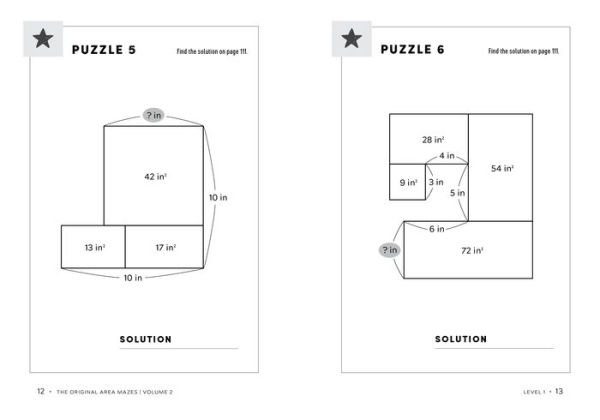 The Original Area Mazes, Volume Two: 100 More Addictive Puzzles to Solve with Simple Math - and Clever Logic!
