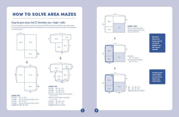 Amazing Area Mazes: 70 Race-the-Clock Puzzles for Budding Math Wizards