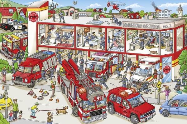 Fire Trucks! (My Big Wimmelbook Series)