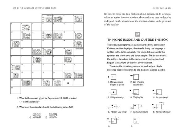The Language Lover's Puzzle Book: A World Tour of Languages and Alphabets 100 Amazing Puzzles