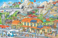 Alternative view 2 of My Big Wimmelbook® - All Aboard the Train!: A Look-and-Find Book (Kids Tell the Story)