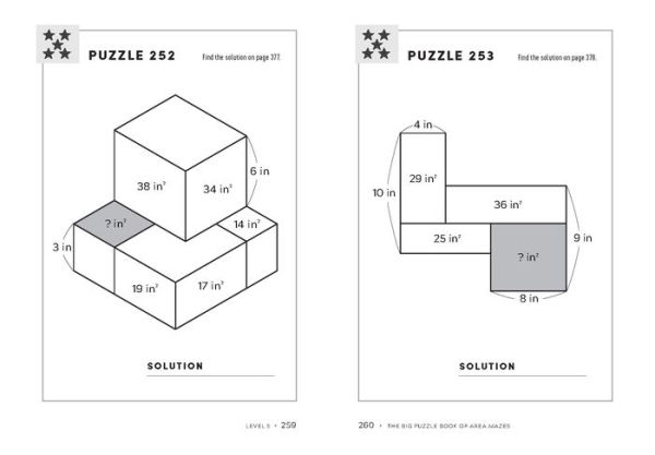 The Big Puzzle Book of Area Mazes: 300 Mind-Bending Math Puzzles in Five Challenge Levels