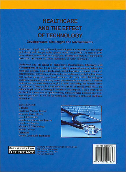 Healthcare and the Effect of Technology: Developments, Challenges and Advancements