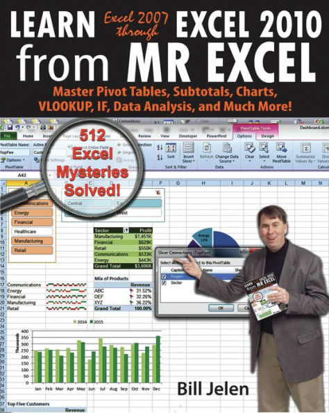 Learn Excel 2007 through Excel 2010 From MrExcel: Master Pivot Tables, Subtotals, Charts, VLOOKUP, IF, Data Analysis and Much More - 512 Excel Mysteries Solved
