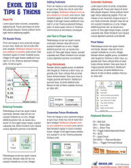 Title: Excel 2013 Laminated Tip Card: Tips & Tricks from Mrexcel, Author: Bill Jelen