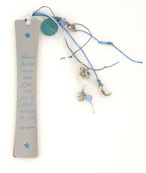 Enchanted Celestial Quote Metal Bookmark