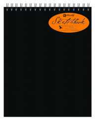 Title: Black Sketchbook Top Spiral - Large, Author: Piccadilly