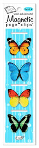 Title: Butterflies Diecut Magnetic Pageclips, Author: Remarks