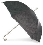 Alternative view 1 of Black Quotes Stick Umbrella with Metal Handle