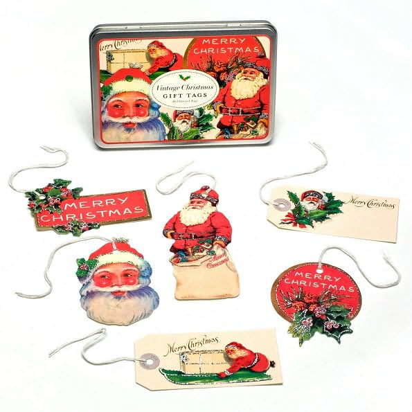 Vintage Christmas Glitter Gift Tags by Cavallini | Barnes & Noble®