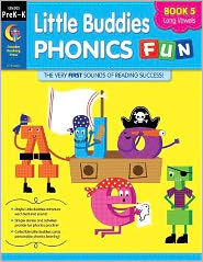 Title: Little Buddies Phonics Fun: Book 5 Long Vowels (Aa, Ee, Ii, Oo, Uu), Author: Creative Teaching Press Staff