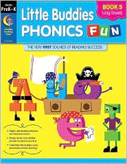 Little Buddies Phonics Fun: Book 5 Long Vowels (Aa, Ee, Ii, Oo, Uu)