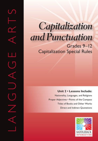 Capitalization Special Rules Interactive Whiteboard Resource