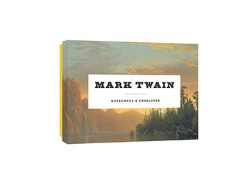 Mark Twain Notecards: 12 Literary Notecards with Envelopes (wit and wisdom from Mark Twain, boxed card set with themed envelopes, gift for American literature lovers, readers, dads, sons)