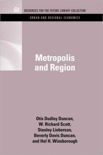 Metropolis and Region / Edition 1