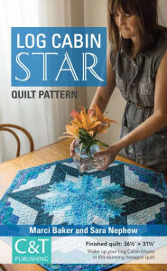 Title: Log Cabin Star Quilt Pattern, Author: Marci Baker