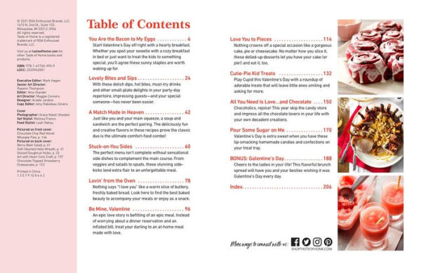 Taste of Home Valentine's Day mini binder