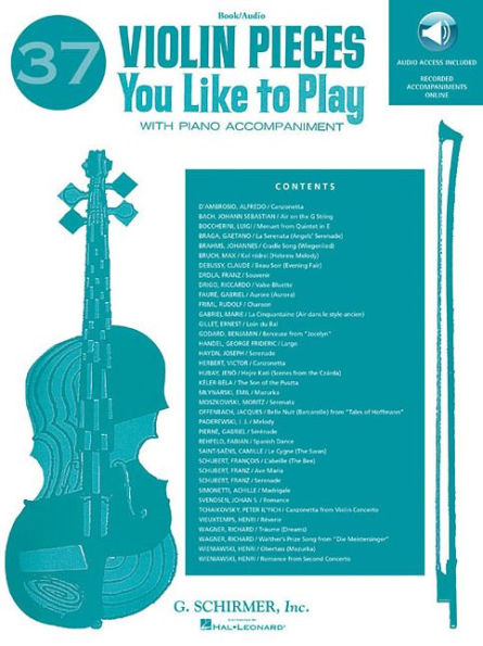 37 Violin Pieces You Like to Play Book/Online Audio