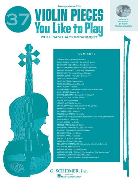 37 Violin Pieces You Like to Play: Two Accompaniment CDs