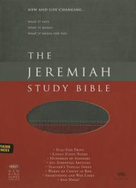 Title: The Jeremiah Study Bible, NKJV: Charcoal/Burgundy LeatherLuxe® w/thumb index: What It Says. What It Means. What It Means For You., Author: David Jeremiah