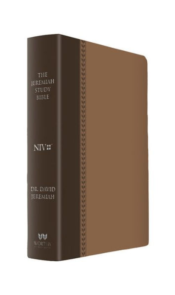 The Jeremiah Study Bible, NIV: (Brown W/ Burnished Edges) Leatherluxe(r) W/Thumb Index: What It Says. What It Means. What It Means for You.89.99 (Large Print -- QA test)