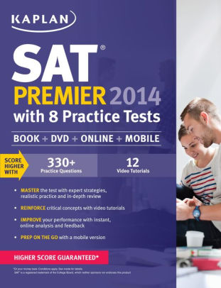 Kaplan Sat Premier 2014 With 8 Practice Tests Book