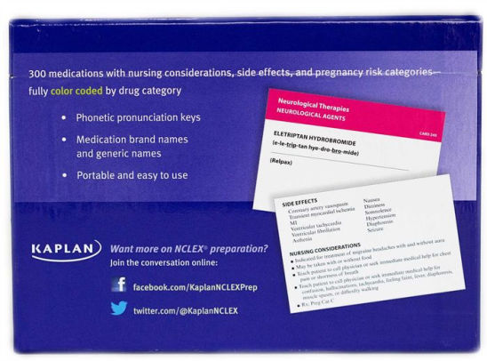 Nclex Rn Medication Flashcards By Kaplan Other Format