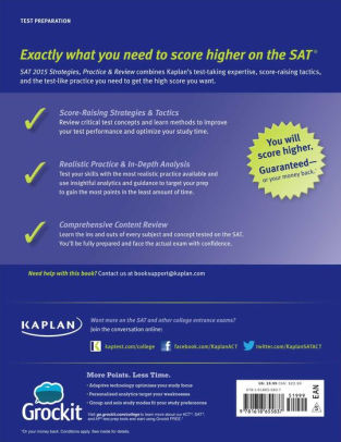 Kaplan sat practice test book