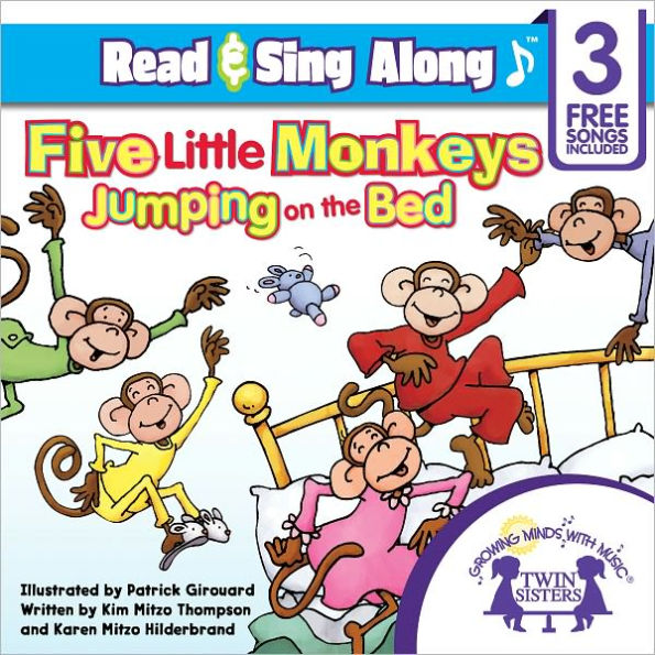 Five Little Monkeys Jumping On The Bed Read & Sing Along [Includes 3 Songs]