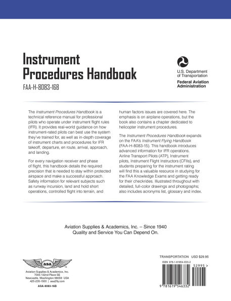 Instrument Procedures Handbook (2025): FAA-H-8083-16B