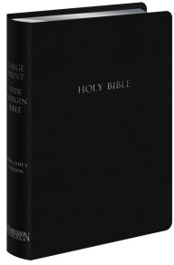 Title: KJV Large Print Wide Margin Bible (Bonded Leather, Black, Red Letter), Author: Hendrickson Publishers