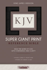 Title: KJV Super Giant Print Reference Bible (Black Imitation Leather), Author: Hendrickson Publishers