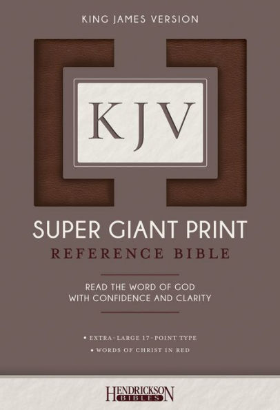 KJV Super Giant Print Reference Bible (Brown Flexisoft Leather)