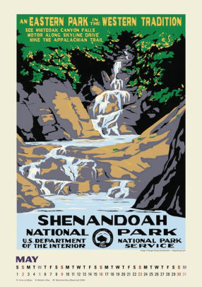 2021 National Parks Poster Art of the WPA Large Wall Calendar by Ranger