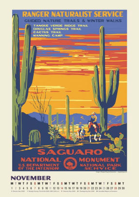 2021 National Parks Poster Art of the WPA Large Wall Calendar by Ranger