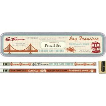 Cavallini Pencil Set - San Francisco