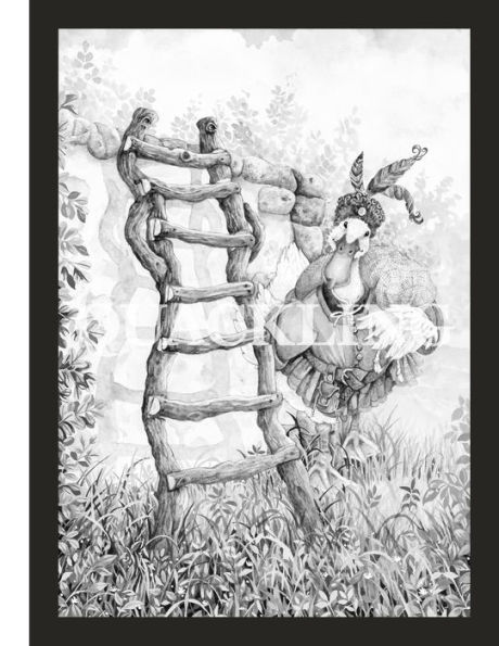 The Quackling Coloring Book: A Grayscale Adult Coloring Book and Children's Storybook Featuring a Favorite Folk Tale
