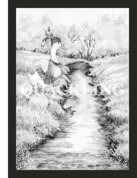 The Quackling Coloring Book: A Grayscale Adult Coloring Book and Children's Storybook Featuring a Favorite Folk Tale