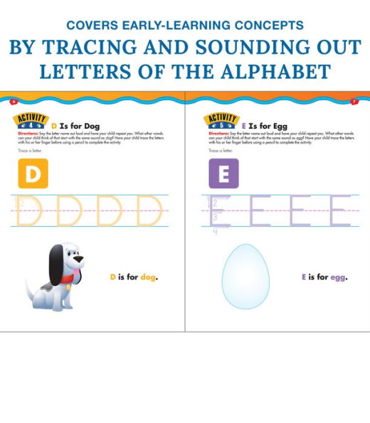 Trace Letters, Ages 3 - 5