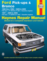 Title: Ford Pick-ups F-100, F-150 & Bronco (80-96) & F-250 HD & F-350 (97) Haynes Repair Manual: 1980 thru 1996 2WD & 4WD Full-size F-100 thru F-350 Gasoline engines; 1997 2WD & 4WD Full-size F-250HD & F350 Gasoline engines, Author: Editors of Haynes Manuals