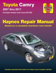 Toyota Camry Online Auto Repair Manual: 2007 thru 2017 - Includes Avalon & Lexus ES 350