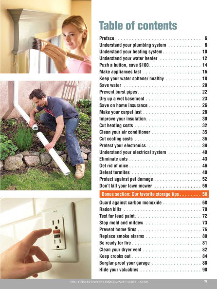 100 Things Every Homeowner Must Know: How to Save Money, Solve Problems and Improve Your Home