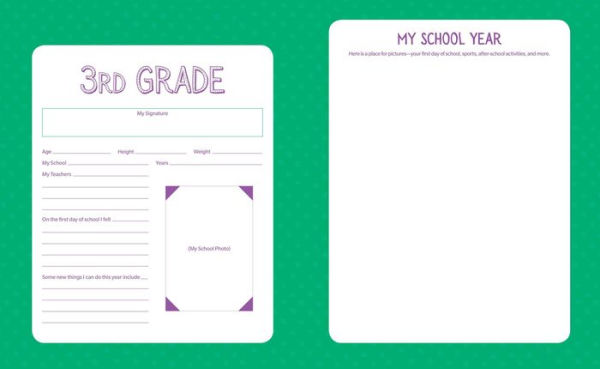 School Years Record Book: Capture and Organize Memories from Preschool through 12th Grade