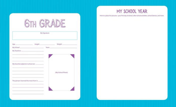 School Years Record Book: Capture and Organize Memories from Preschool through 12th Grade