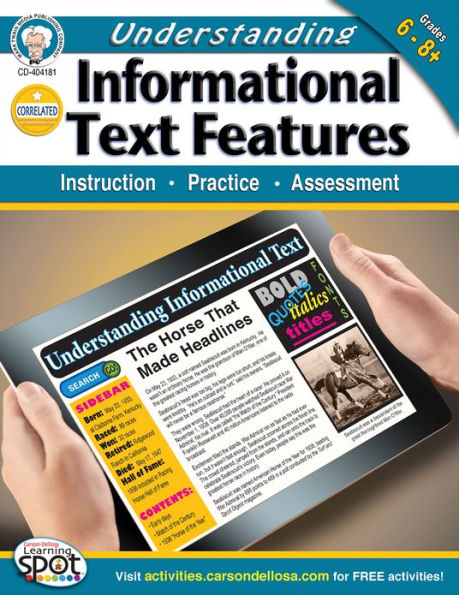 Understanding Informational Text Features, Grades 6 - 8